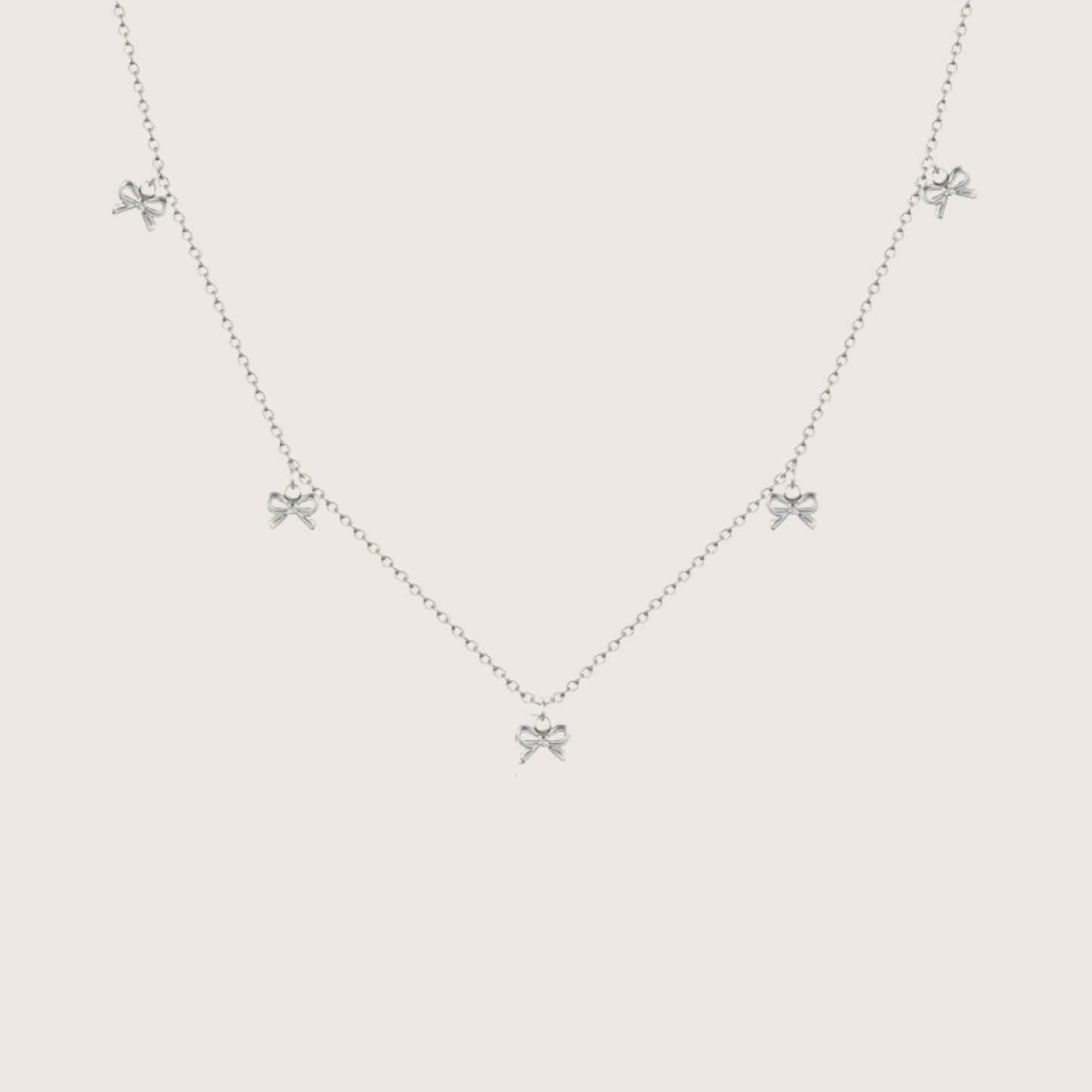 Bow Charm Kette