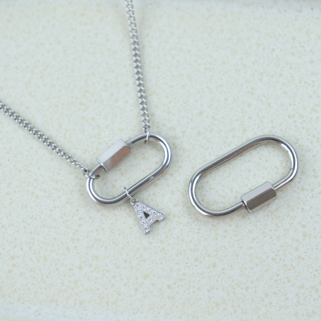 Glitter Letter Charm