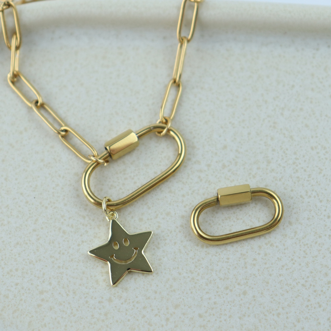 Smiley Star Charm