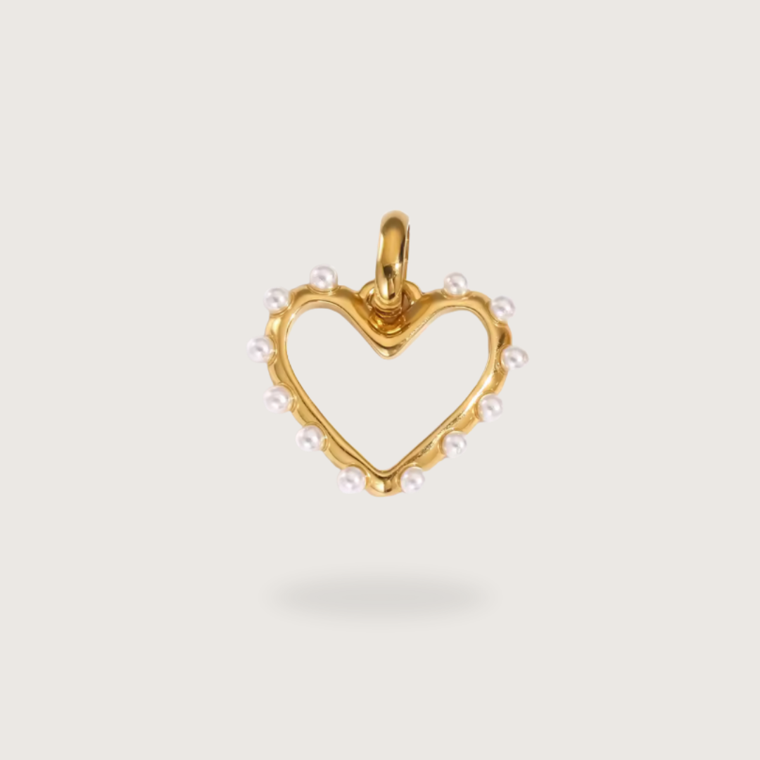 Pearly Heart Charm