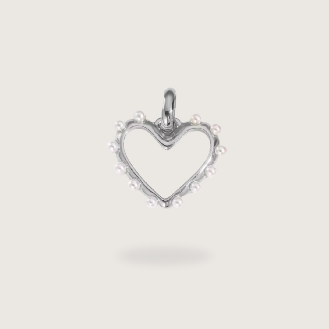Pearly Heart Charm