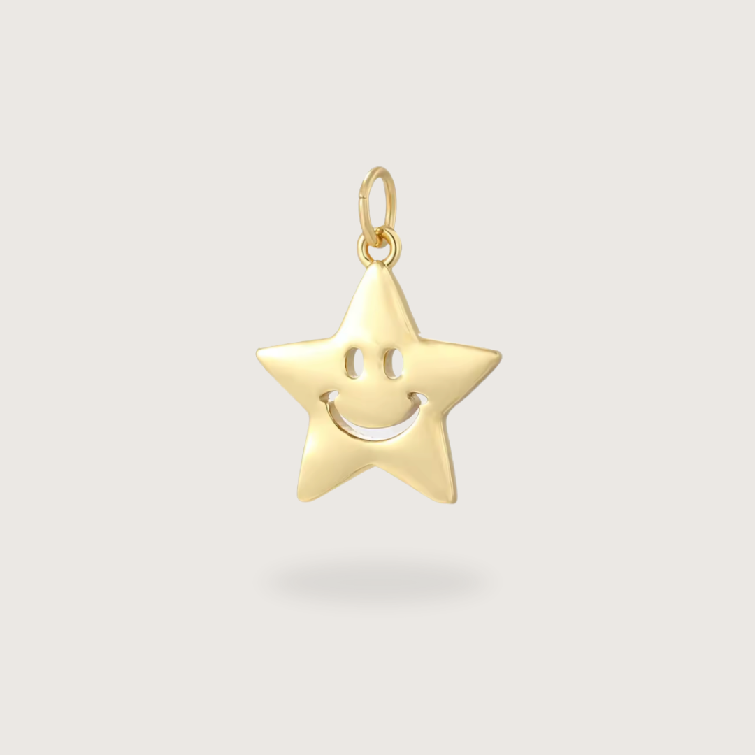 Smiley Star Charm