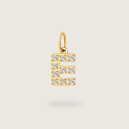 Glitter Letter Charm