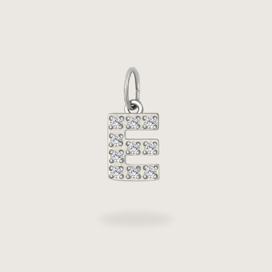 Glitter Letter Charm