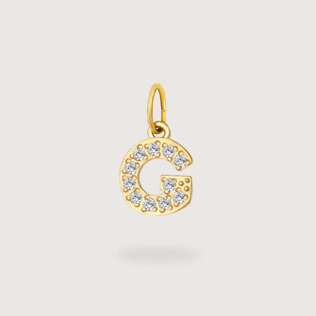 Glitter Letter Charm