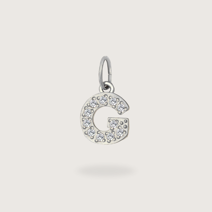Glitter Letter Charm
