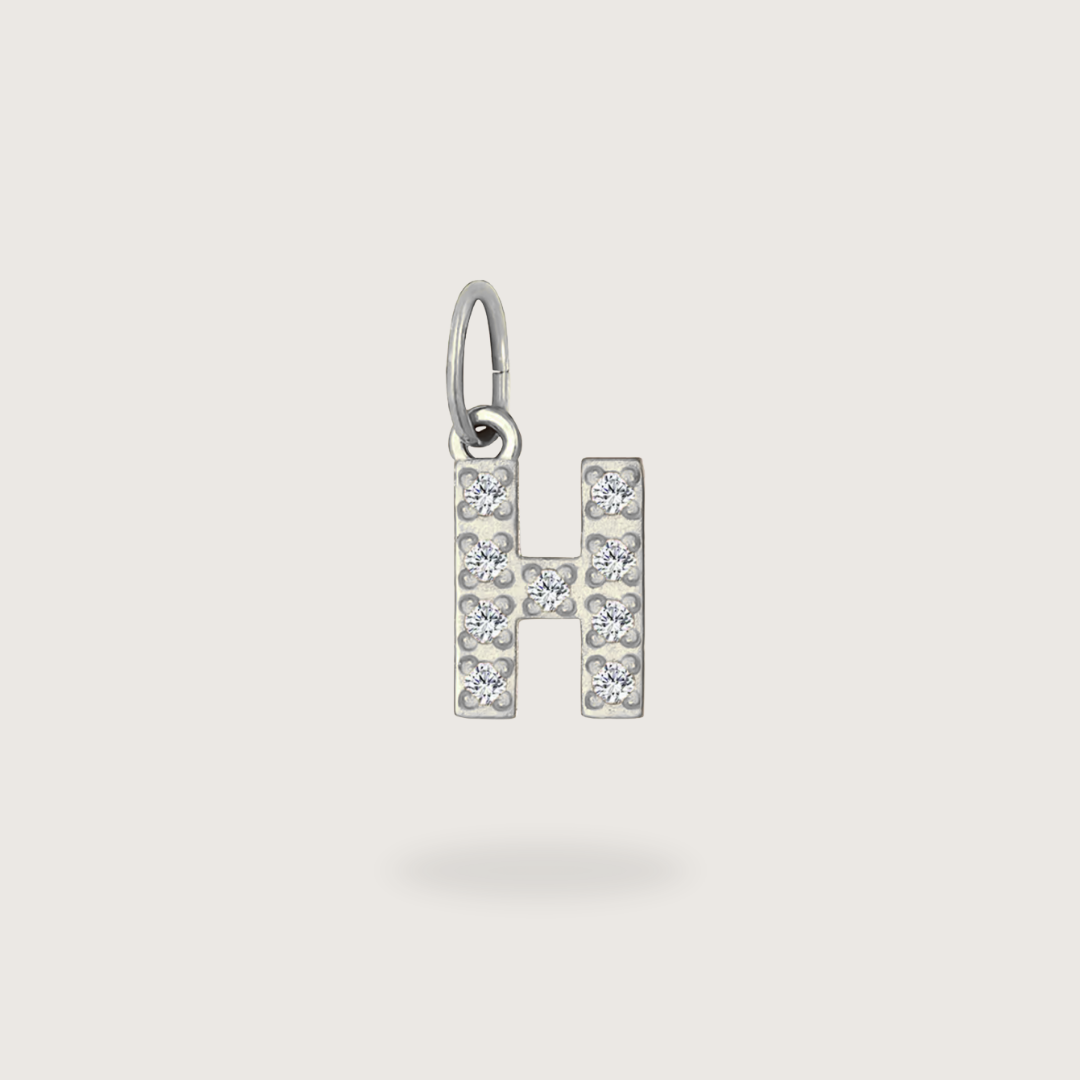 Glitter Letter Charm