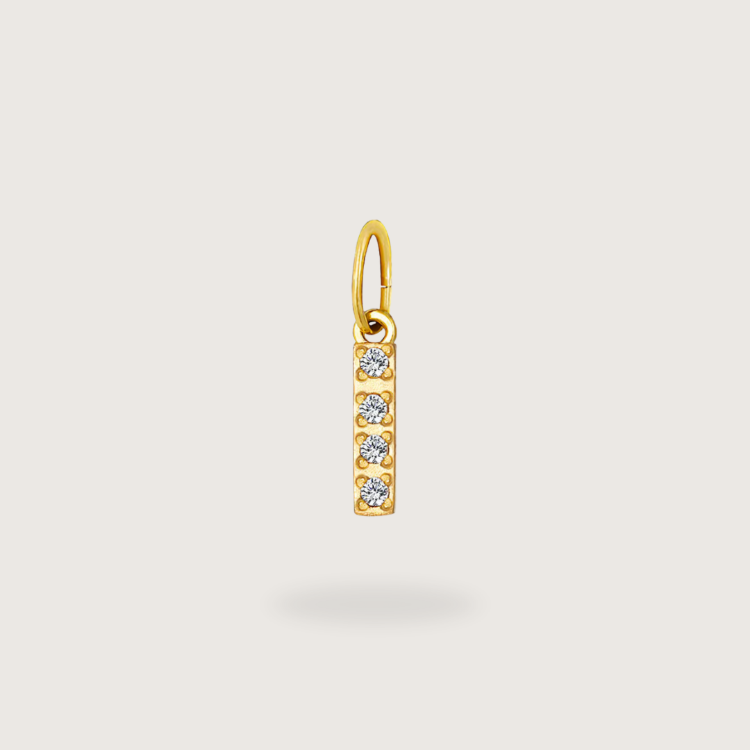 Glitter Letter Charm