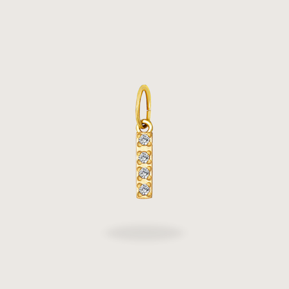 Glitter Letter Charm