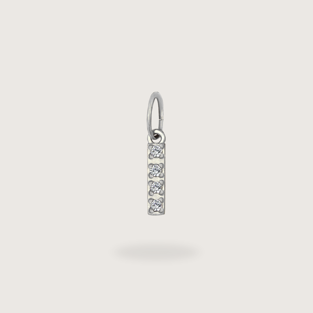 Glitter Letter Charm