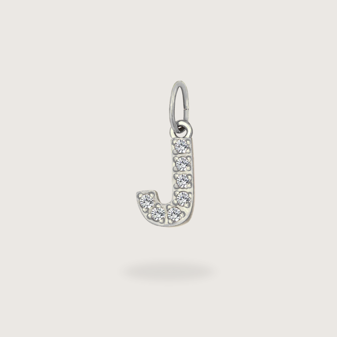 Glitter Letter Charm