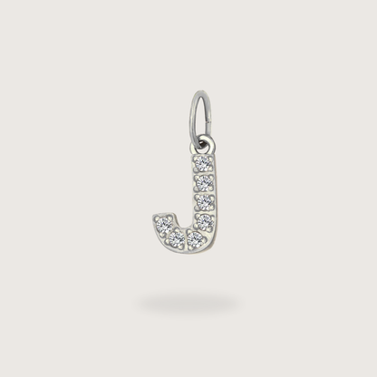 Glitter Letter Charm