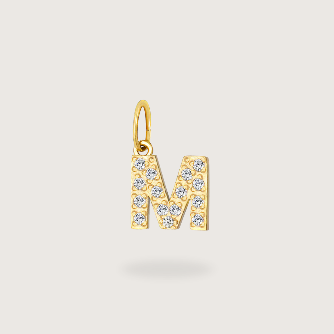 Glitter Letter Charm