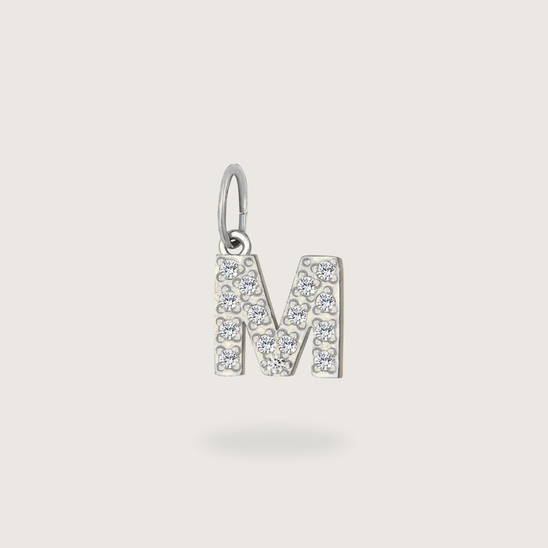 Glitter Letter Charm