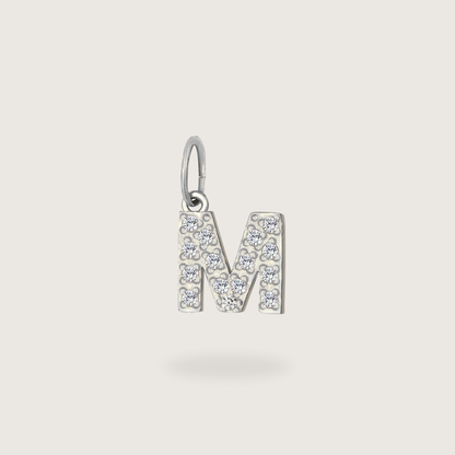 Glitter Letter Charm