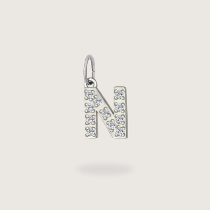 Glitter Letter Charm