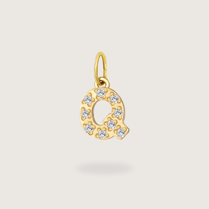 Glitter Letter Charm