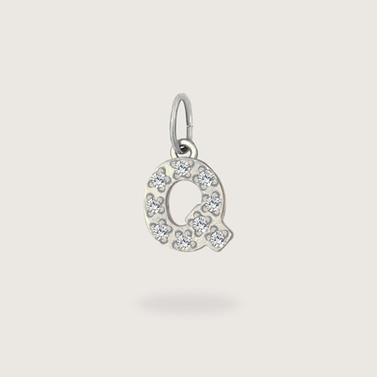 Glitter Letter Charm