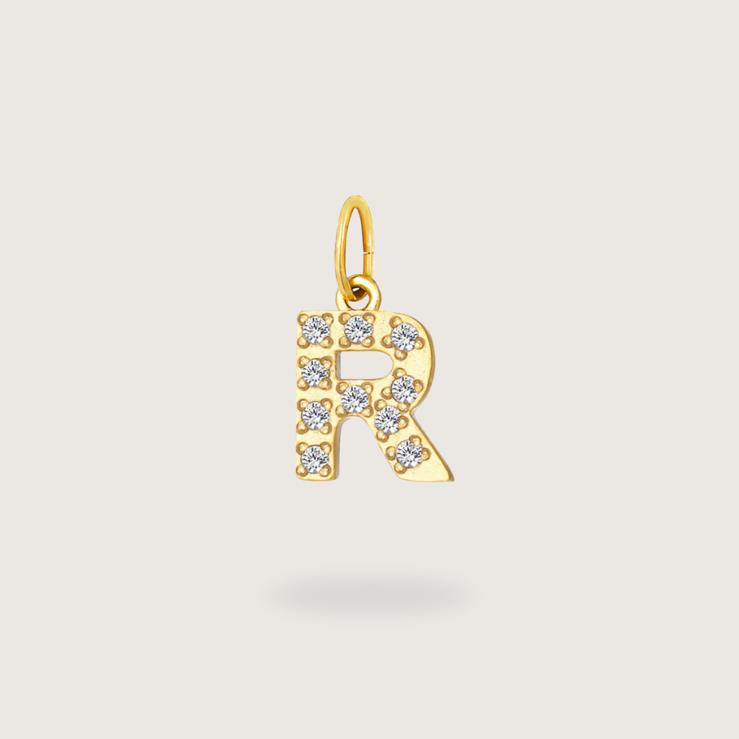 Glitter Letter Charm