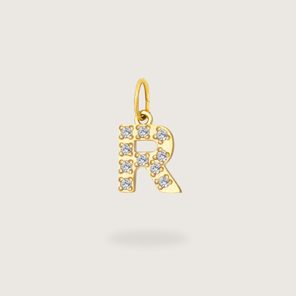 Glitter Letter Charm