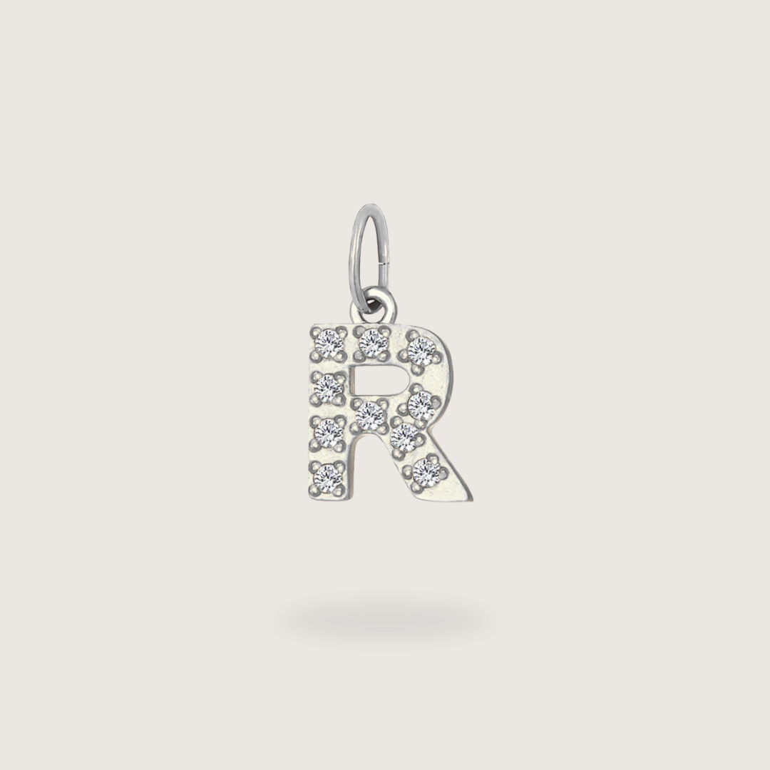 Glitter Letter Charm