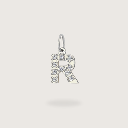 Glitter Letter Charm