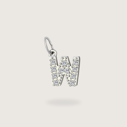 Glitter Letter Charm