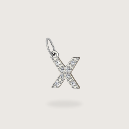 Glitter Letter Charm