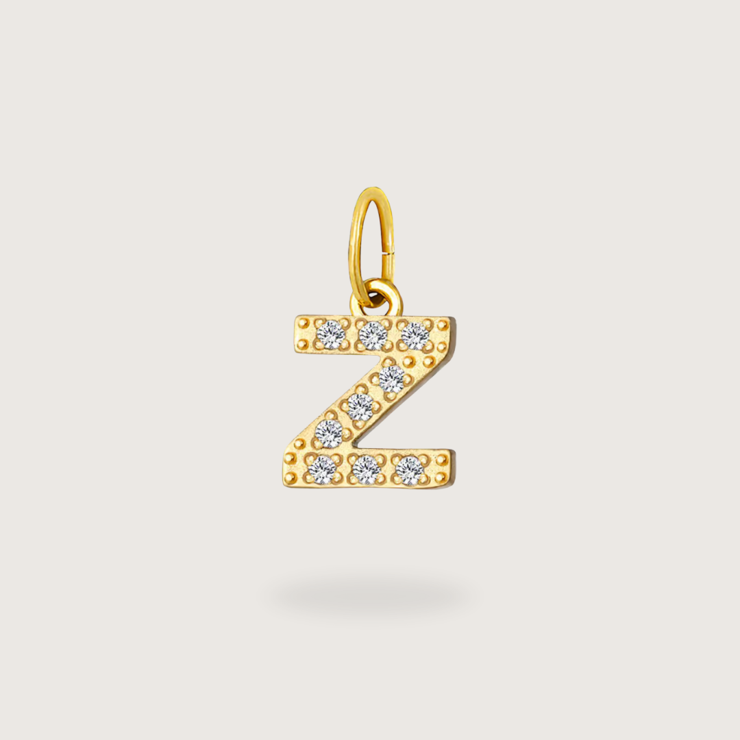 Glitter Letter Charm