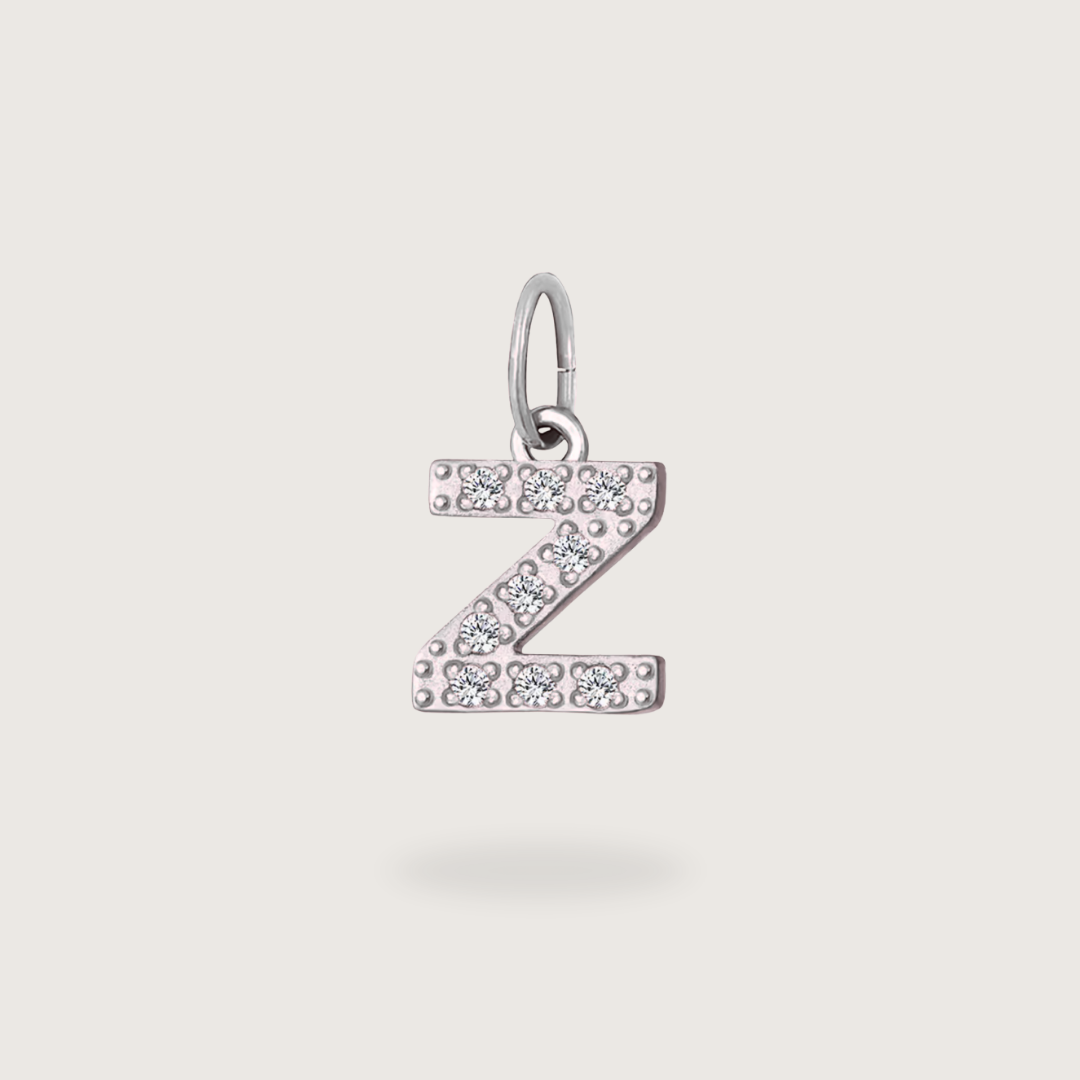 Glitter Letter Charm