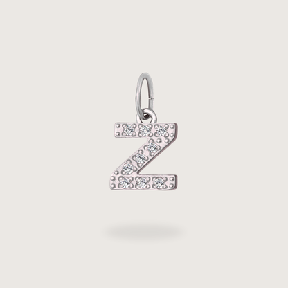 Glitter Letter Charm