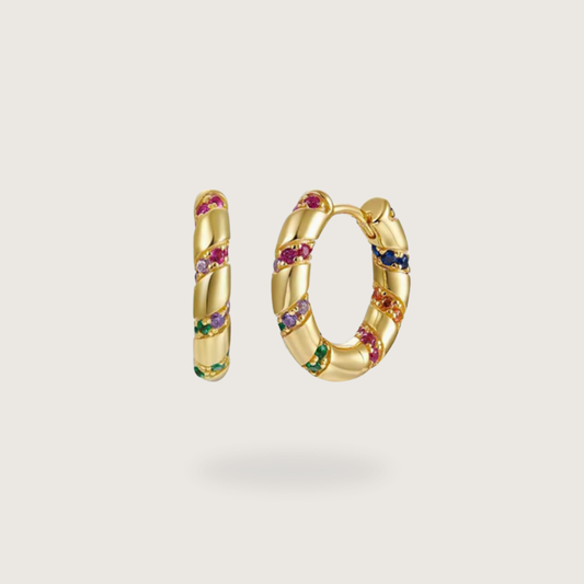 Twirl Glitter Hoops