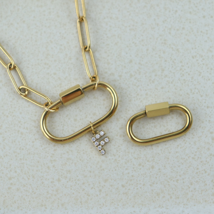 Glitter Letter Charm