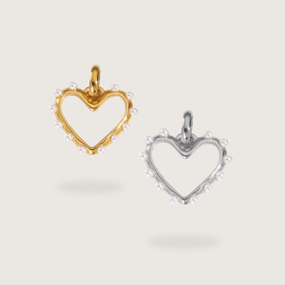 Pearly Heart Charm