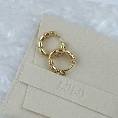 Twirl Glitter Hoops