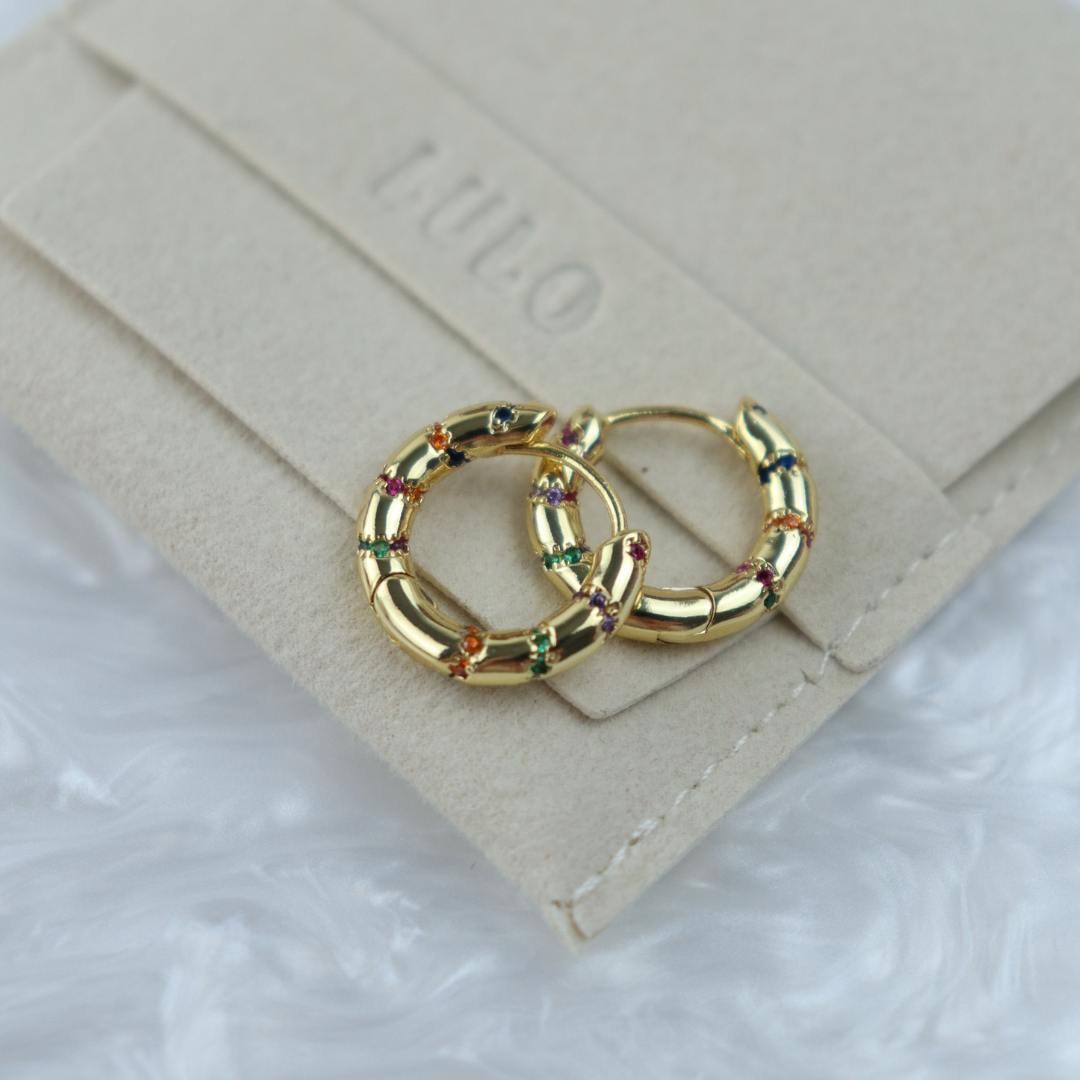 Twirl Glitter Hoops