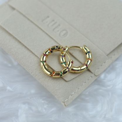 Twirl Glitter Hoops