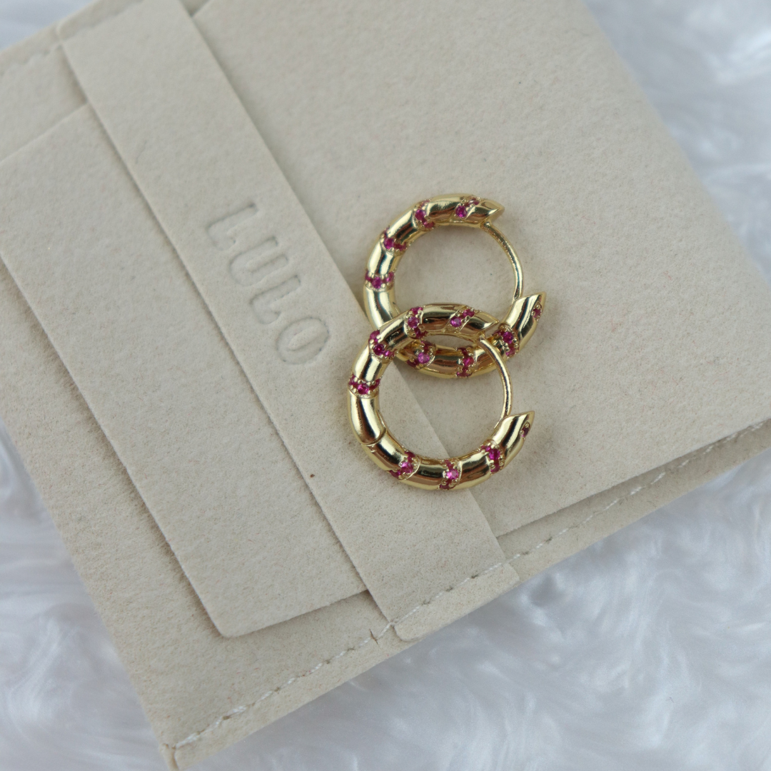 Twirl Glitter Hoops